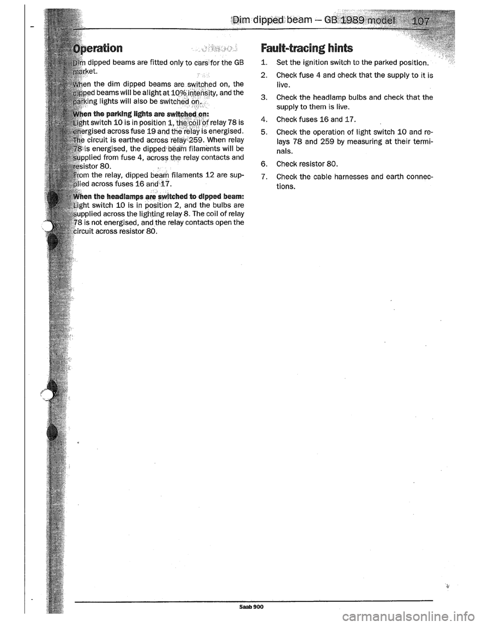 SAAB 900 1989 Service Manual Downloaded from www.Manualslib.com manuals search engine SAAB 900 1989 Service Manual Downloaded from www.Manualslib.com manuals search engine
