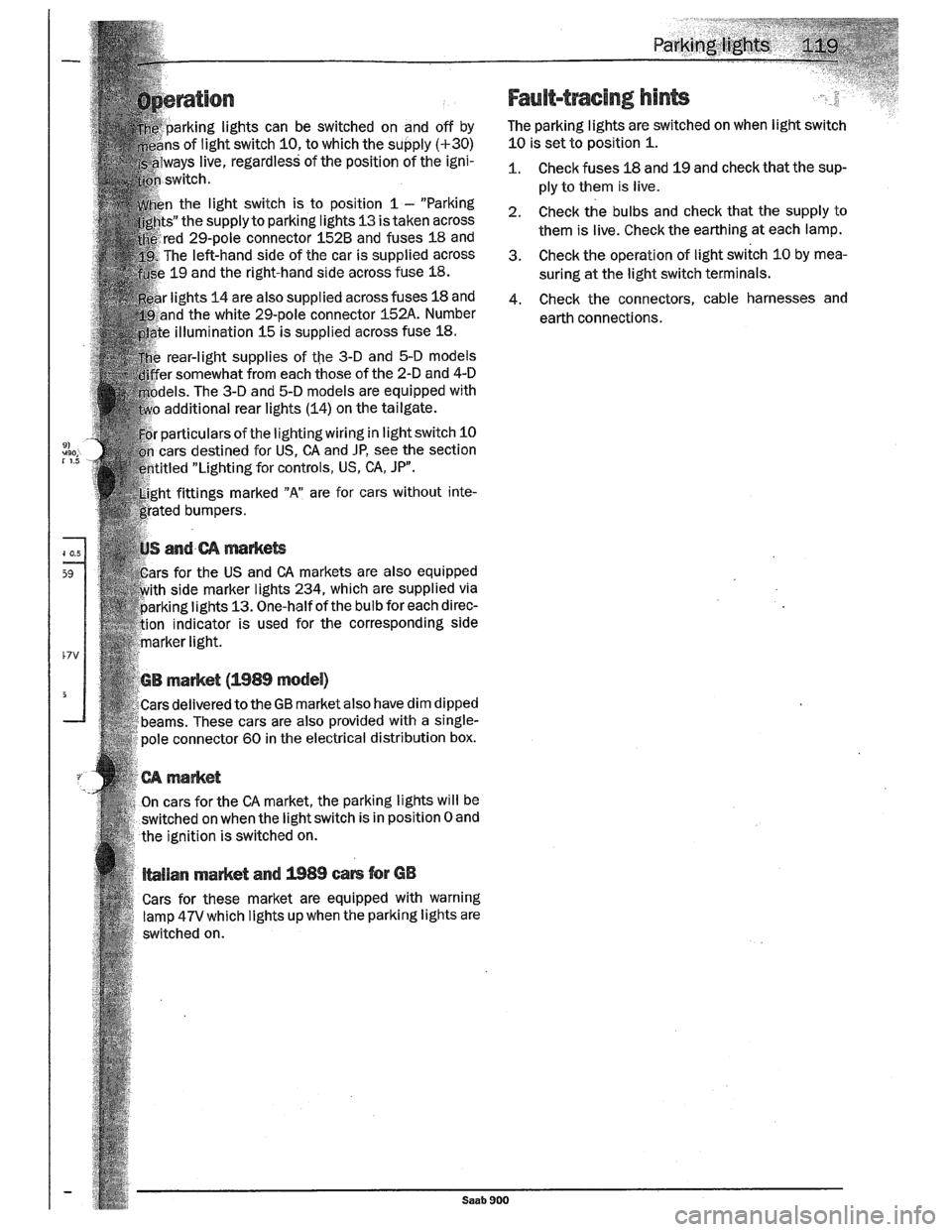 SAAB 900 1989  Service Manual Downloaded from www.Manualslib.com manuals search engine   