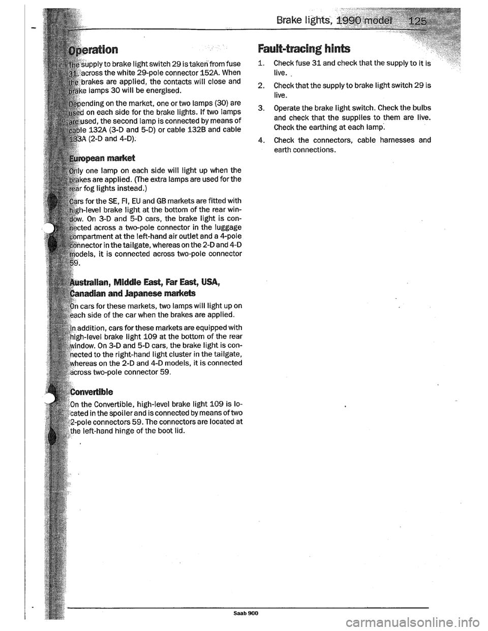 SAAB 900 1989  Service Manual Downloaded from www.Manualslib.com manuals search engine   