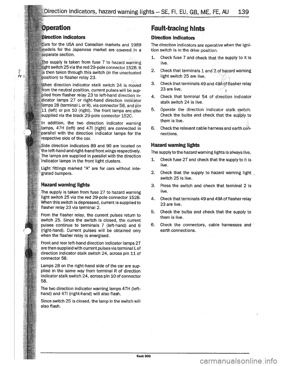 SAAB 900 1989 Service Manual Downloaded from www.Manualslib.com manuals search engine SAAB 900 1989 Service Manual Downloaded from www.Manualslib.com manuals search engine