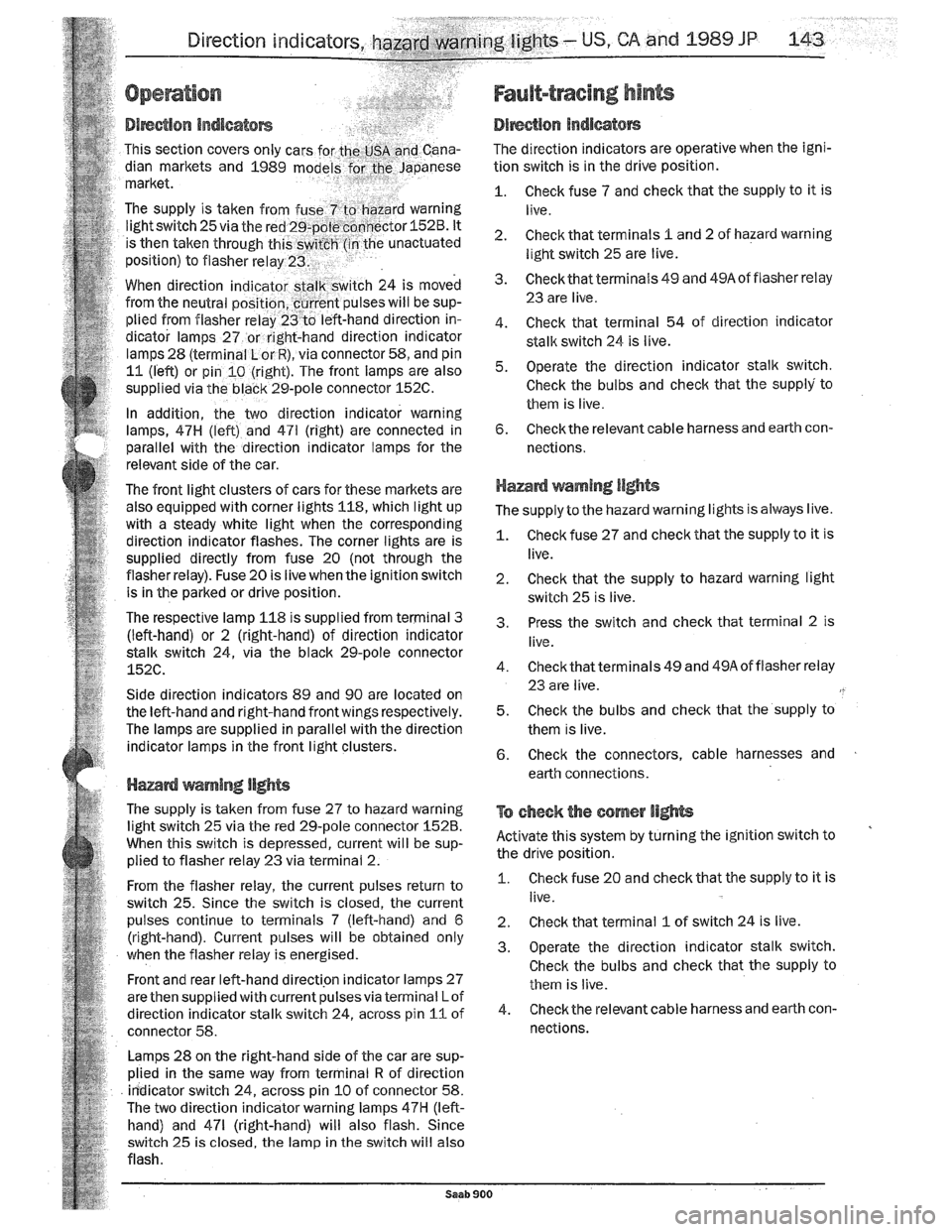 SAAB 900 1989 Service Manual Downloaded from www.Manualslib.com manuals search engine SAAB 900 1989 Service Manual Downloaded from www.Manualslib.com manuals search engine
