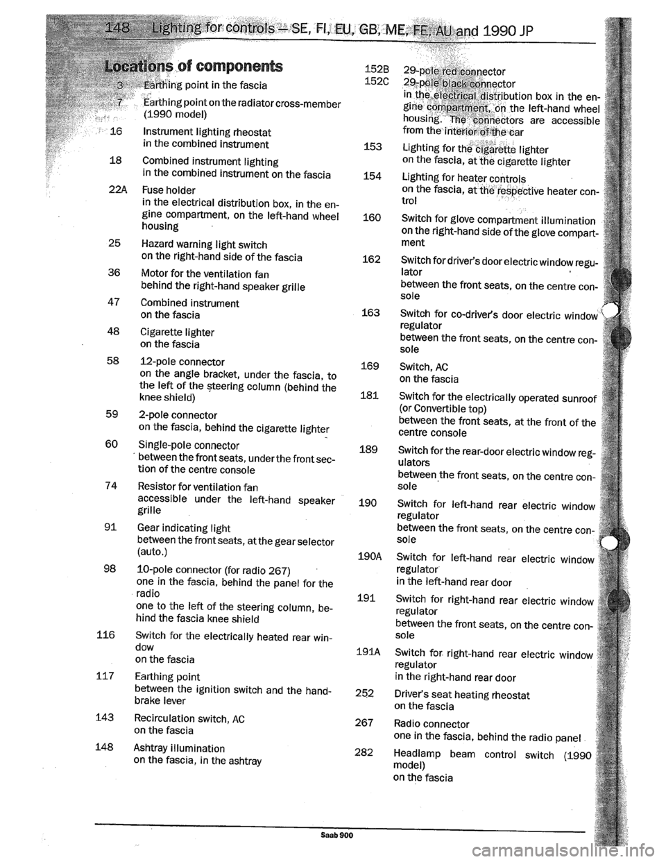 SAAB 900 1989  Service Manual Downloaded from www.Manualslib.com manuals search engine   