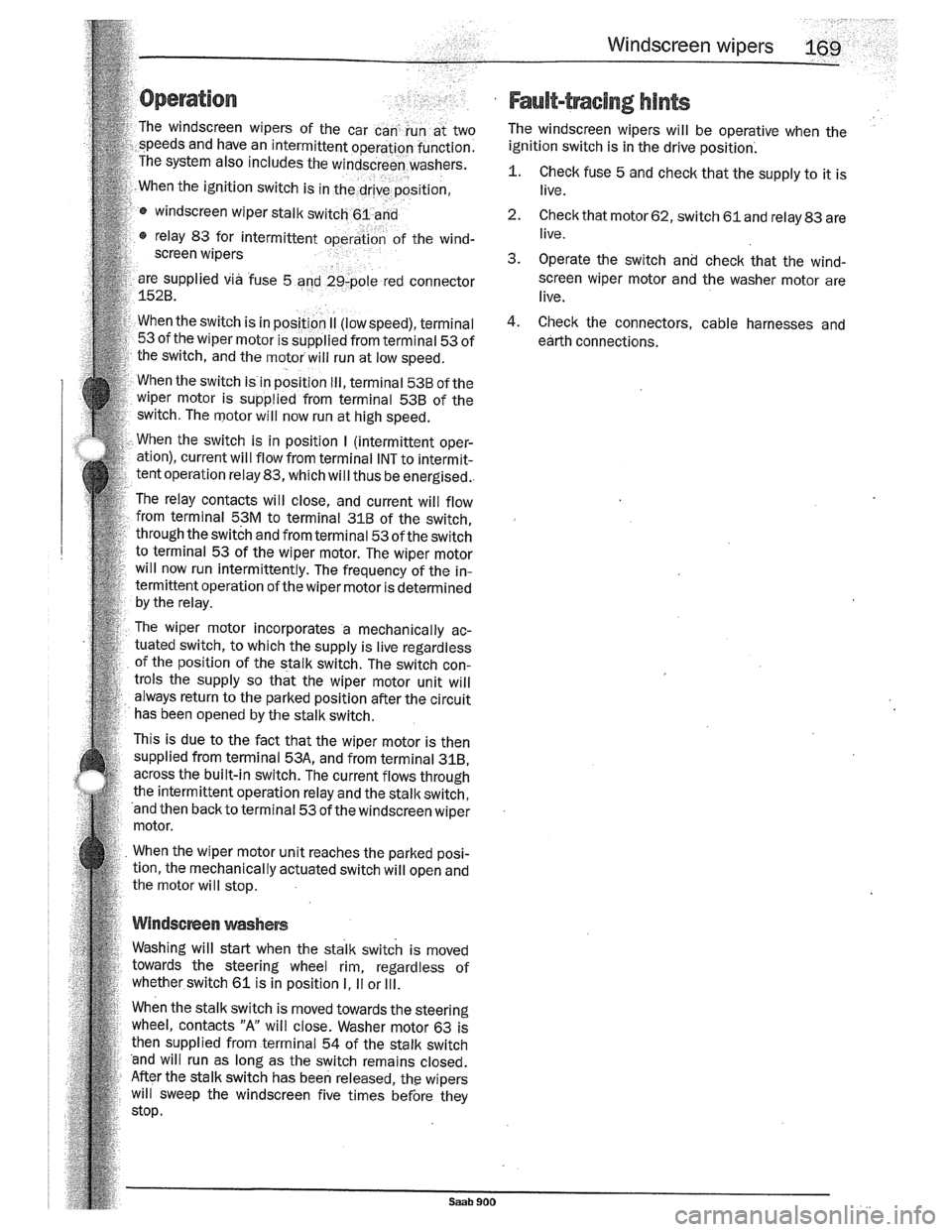 SAAB 900 1989  Service Manual Downloaded from www.Manualslib.com manuals search engine   