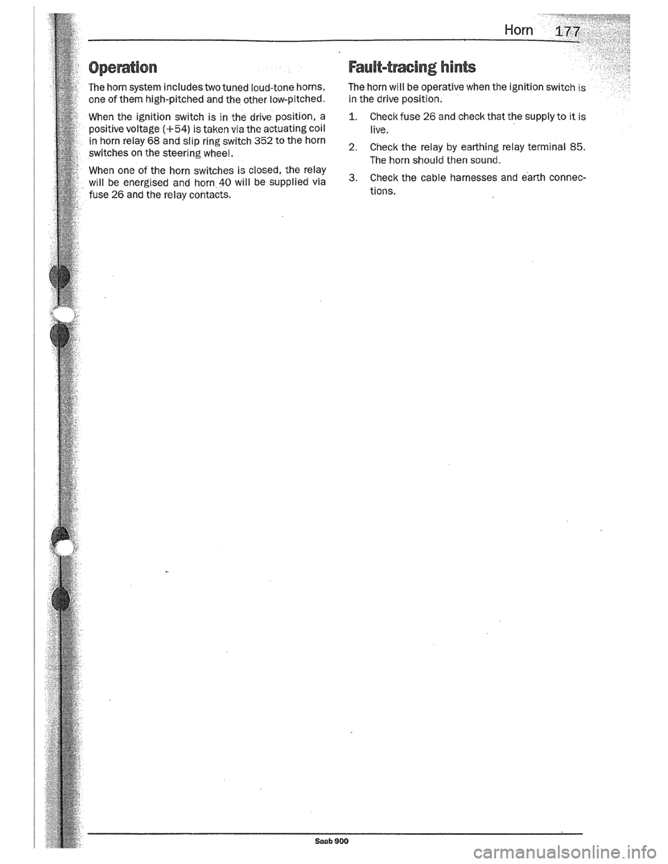 SAAB 900 1989  Service Manual Downloaded from www.Manualslib.com manuals search engine   