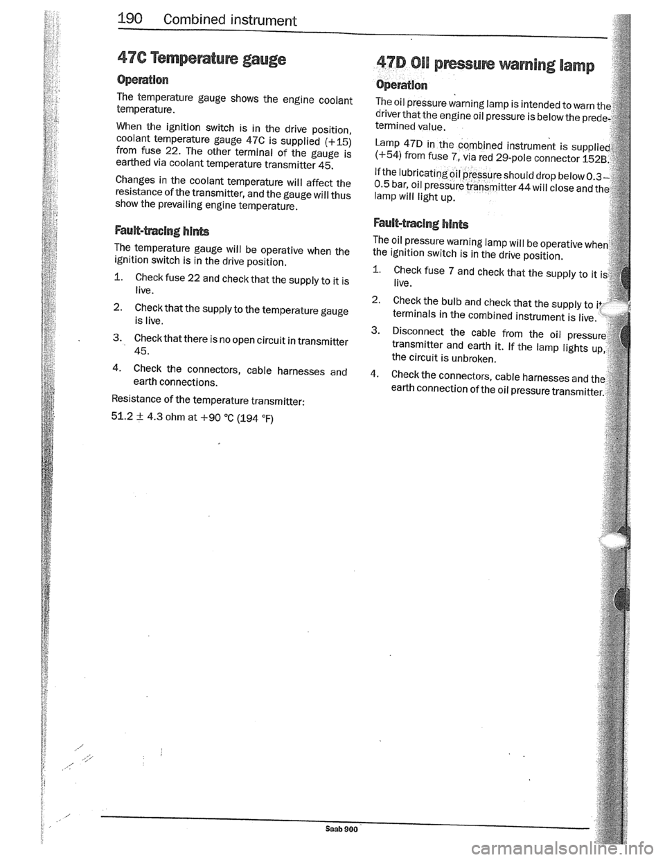 SAAB 900 1989  Service Manual Downloaded from www.Manualslib.com manuals search engine   