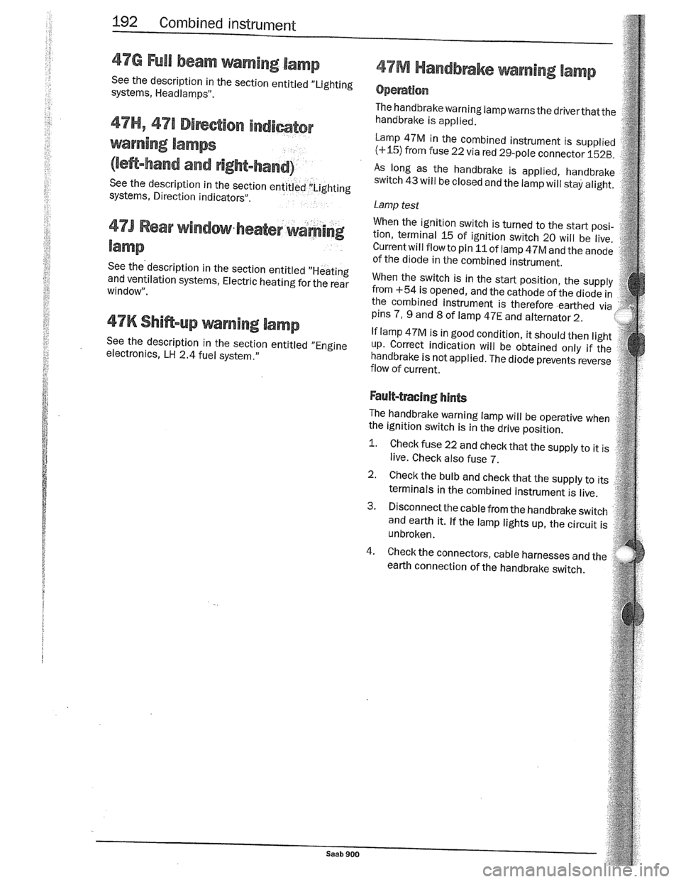 SAAB 900 1989  Service Manual Downloaded from www.Manualslib.com manuals search engine   