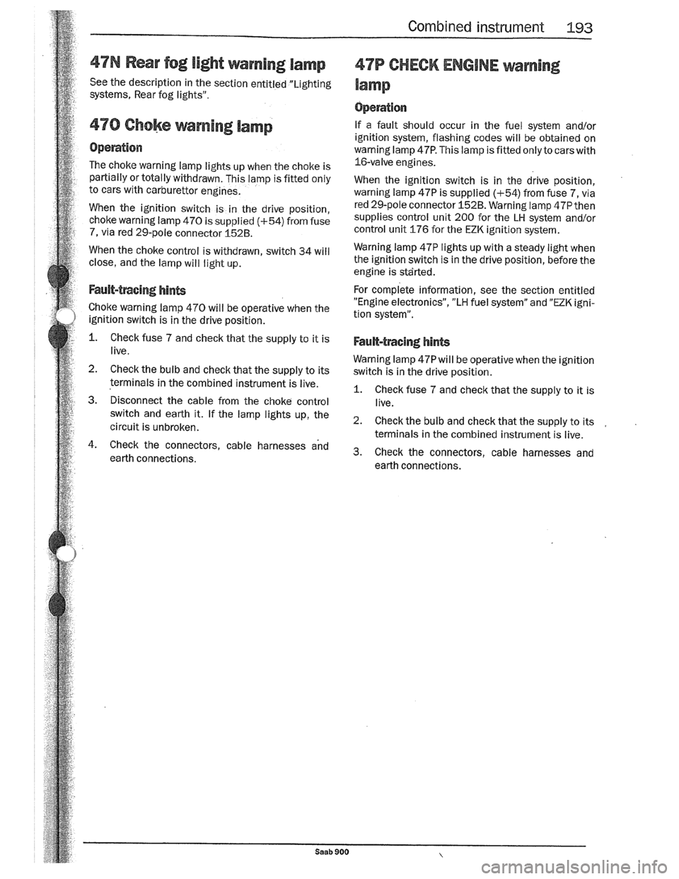 SAAB 900 1989  Service Manual Downloaded from www.Manualslib.com manuals search engine   