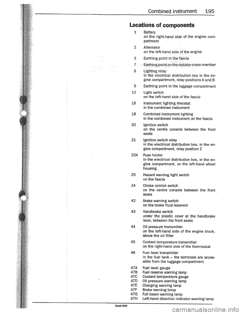 SAAB 900 1989  Service Manual Downloaded from www.Manualslib.com manuals search engine   