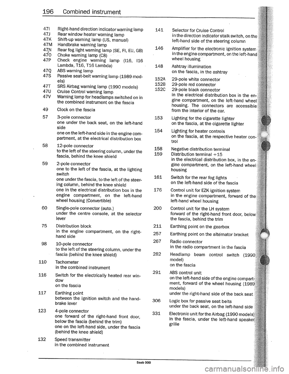 SAAB 900 1989  Service Manual Downloaded from www.Manualslib.com manuals search engine   