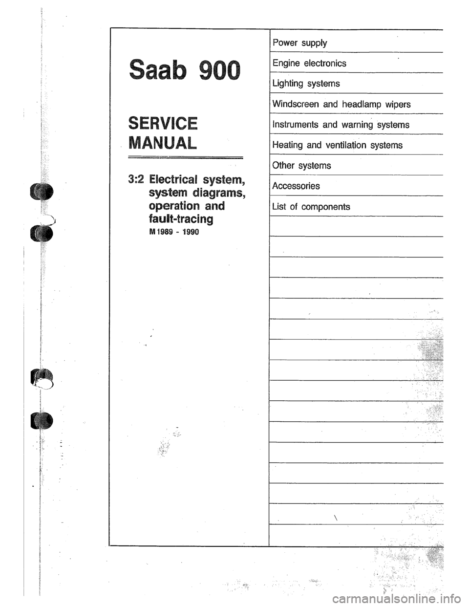 SAAB 900 1989  Service Manual Downloaded from www.Manualslib.com manuals search engine   