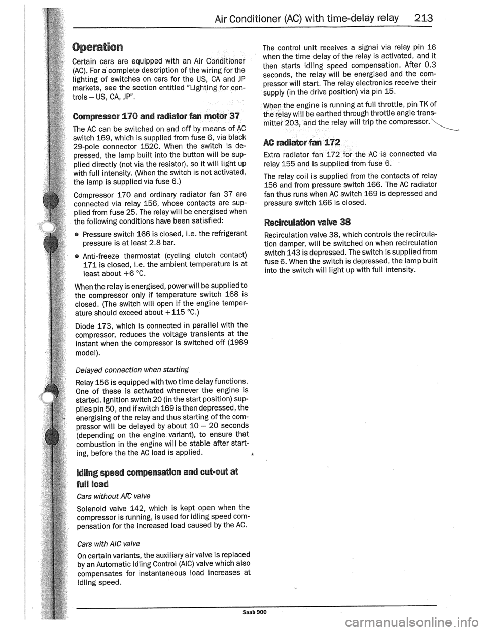 SAAB 900 1989  Service Manual Downloaded from www.Manualslib.com manuals search engine   
