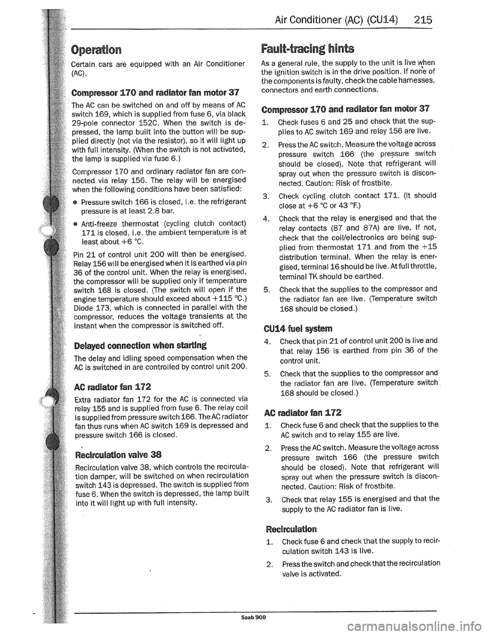 SAAB 900 1989  Service Manual Downloaded from www.Manualslib.com manuals search engine   
