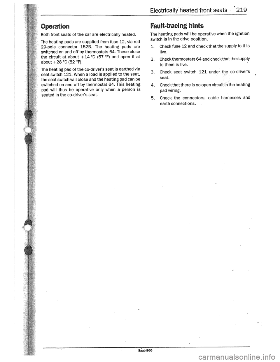 SAAB 900 1989  Service Manual Downloaded from www.Manualslib.com manuals search engine   