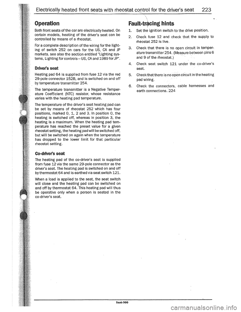 SAAB 900 1989  Service Manual Downloaded from www.Manualslib.com manuals search engine   