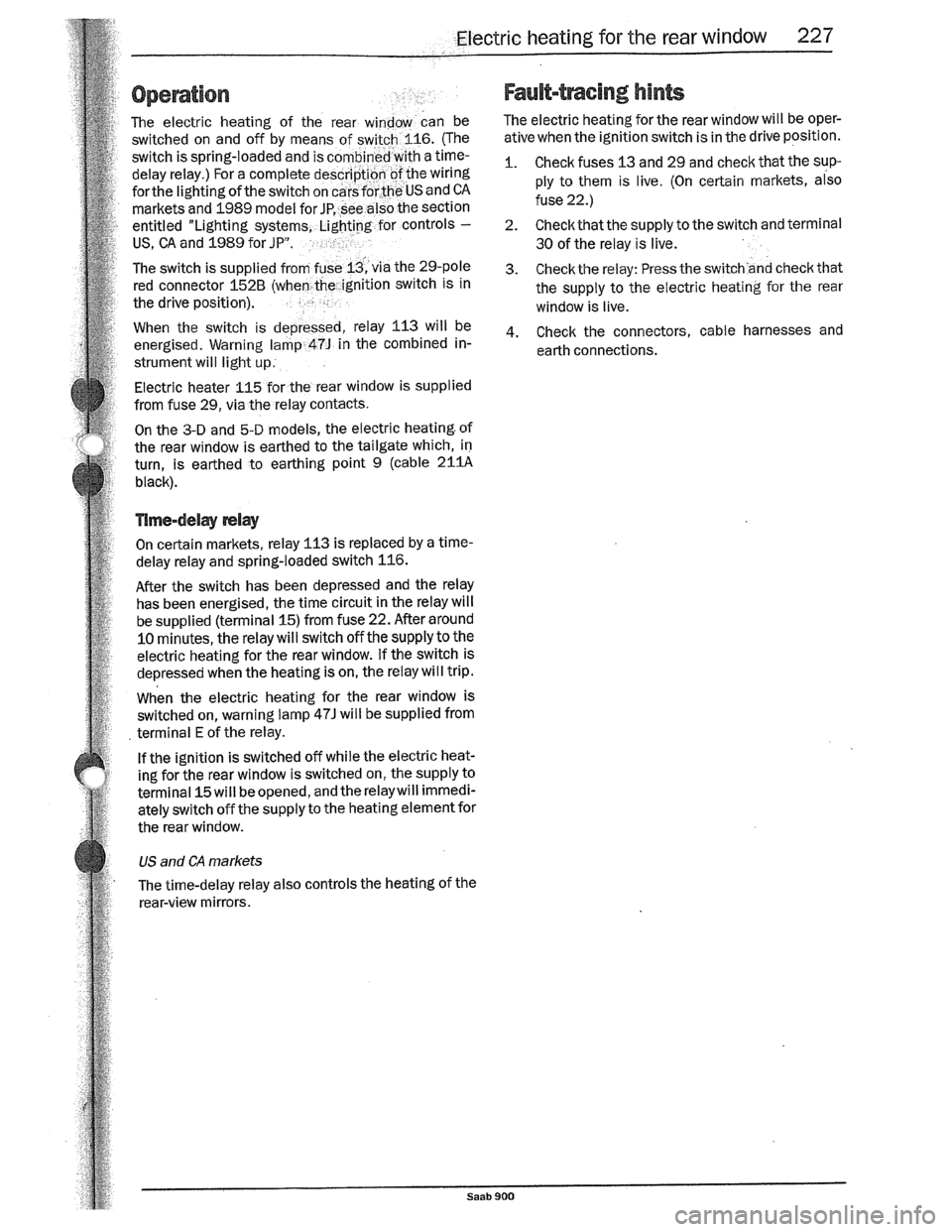 SAAB 900 1989  Service Manual Downloaded from www.Manualslib.com manuals search engine   