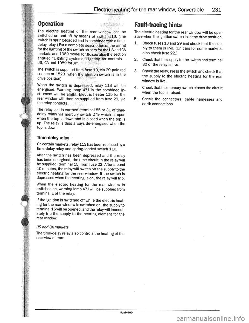 SAAB 900 1989  Service Manual Downloaded from www.Manualslib.com manuals search engine   