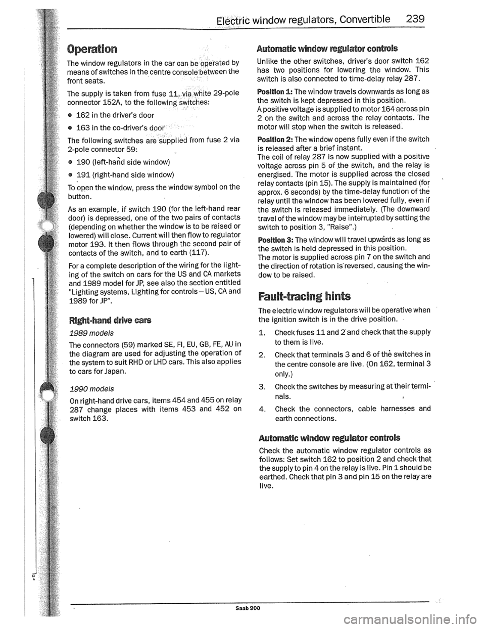 SAAB 900 1989  Service Manual Downloaded from www.Manualslib.com manuals search engine   