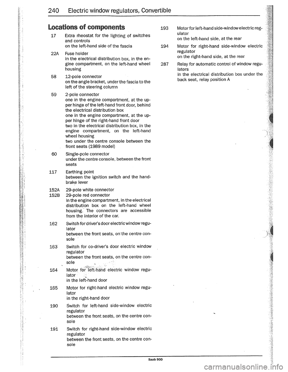 SAAB 900 1989  Service Manual Downloaded from www.Manualslib.com manuals search engine   