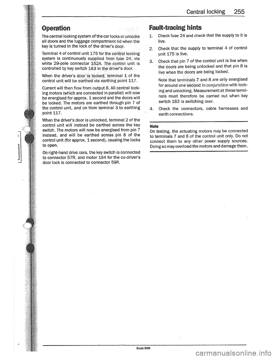 SAAB 900 1989  Service Manual Downloaded from www.Manualslib.com manuals search engine   