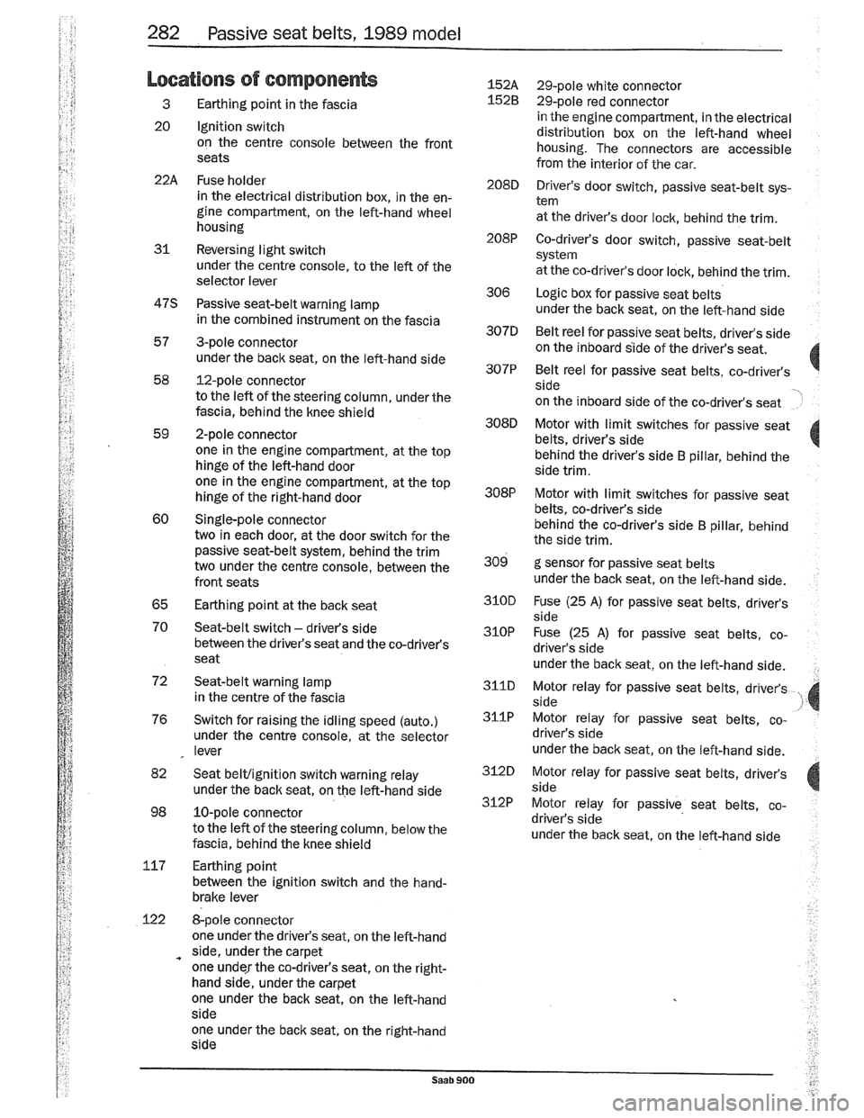 SAAB 900 1989  Service Manual Downloaded from www.Manualslib.com manuals search engine   