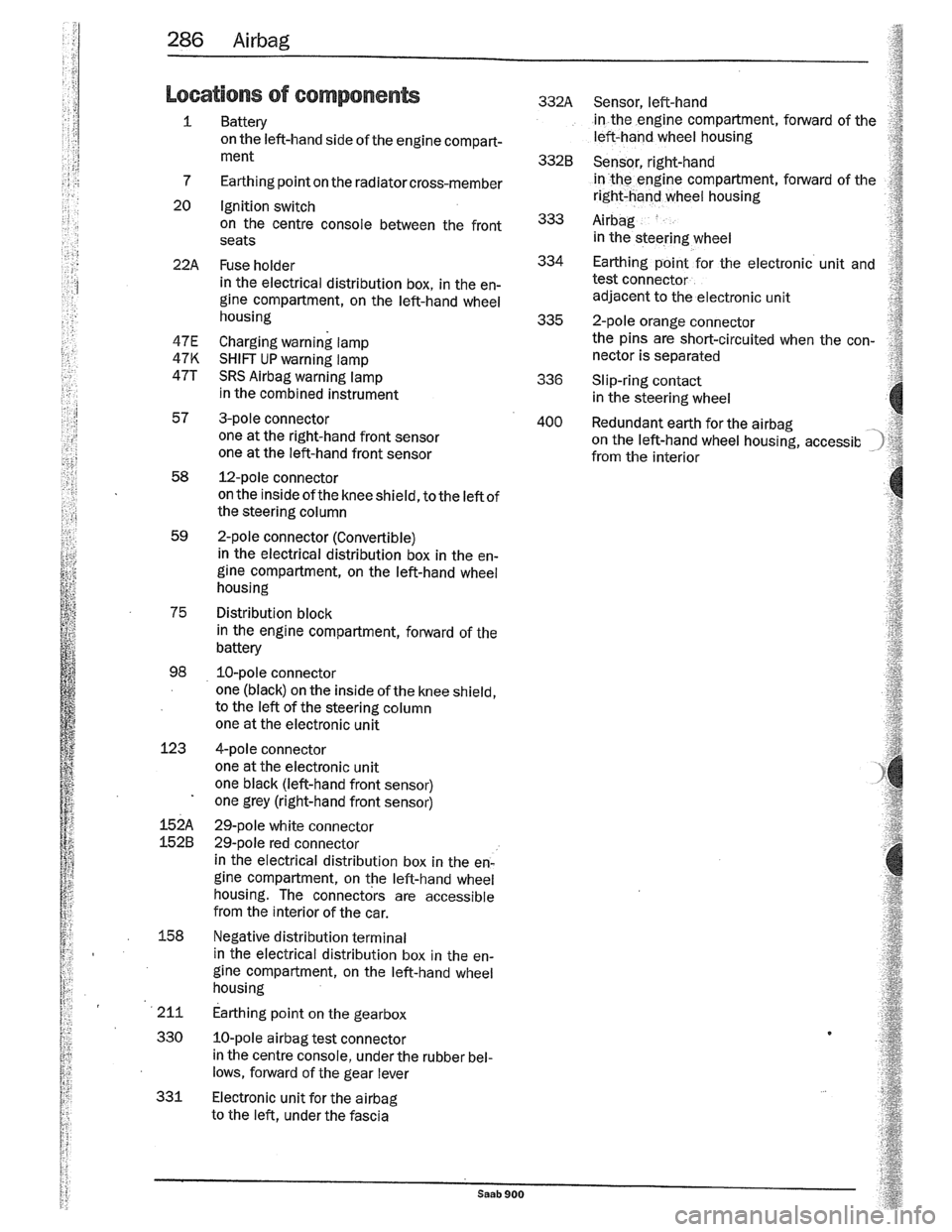 SAAB 900 1989  Service Manual Downloaded from www.Manualslib.com manuals search engine   