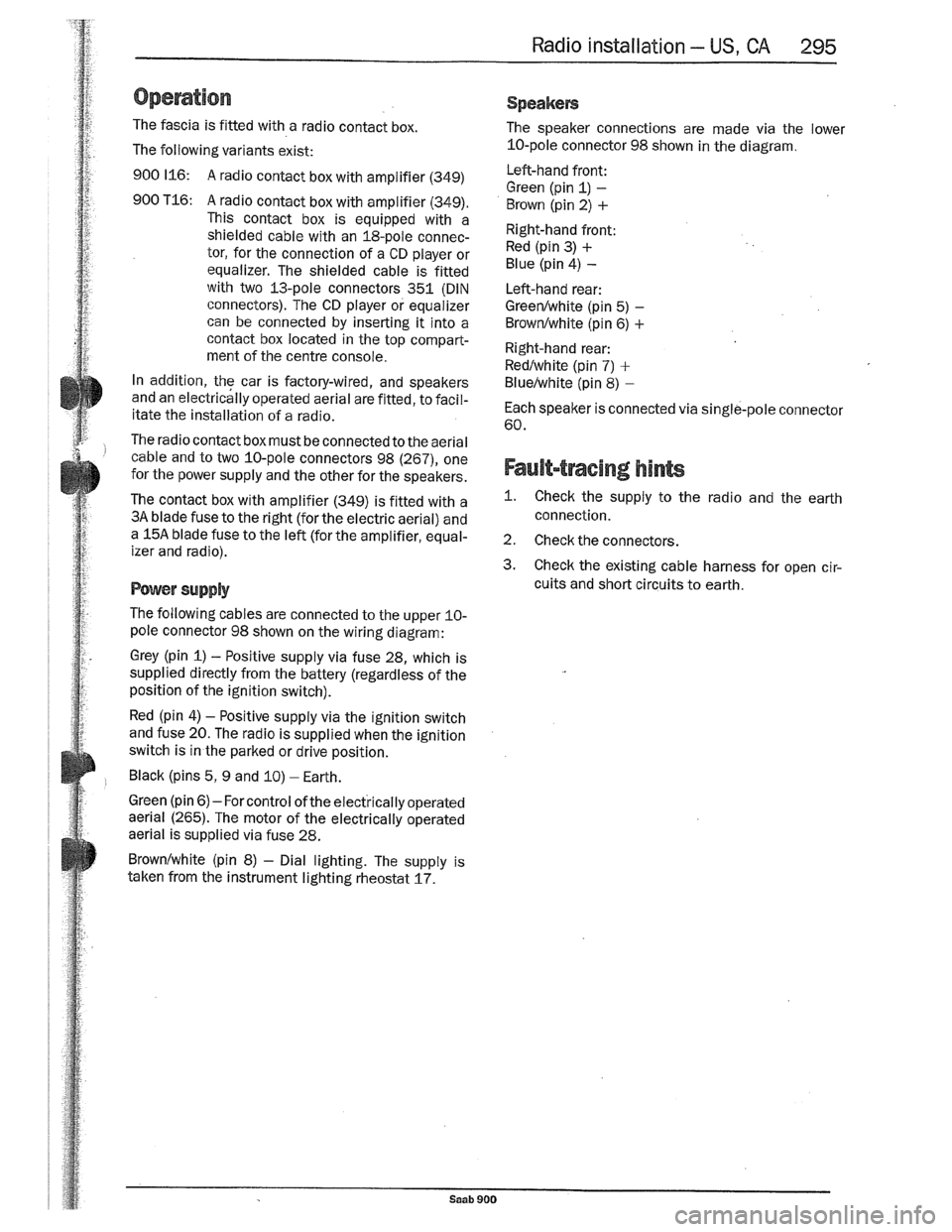 SAAB 900 1989  Service Manual Downloaded from www.Manualslib.com manuals search engine   