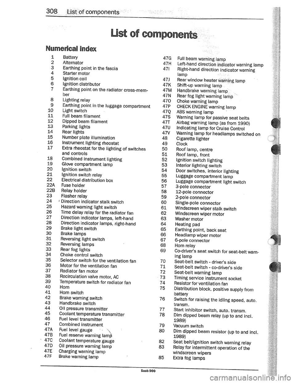SAAB 900 1989 Service Manual Downloaded from www.Manualslib.com manuals search engine SAAB 900 1989 Service Manual Downloaded from www.Manualslib.com manuals search engine