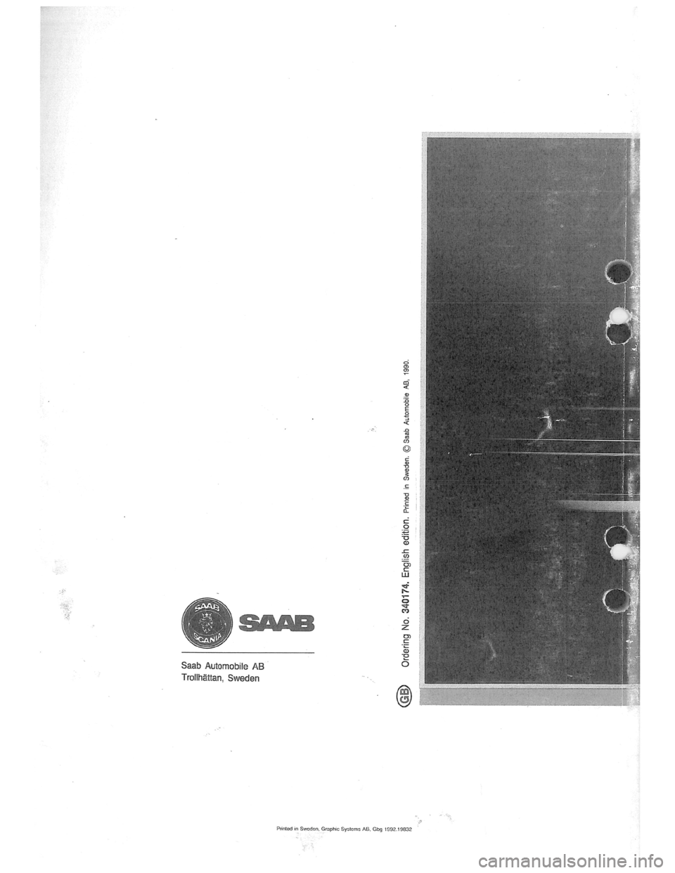 SAAB 900 1989 Service Manual Downloaded from www.Manualslib.com manuals search engine SAAB 900 1989 Service Manual Downloaded from www.Manualslib.com manuals search engine