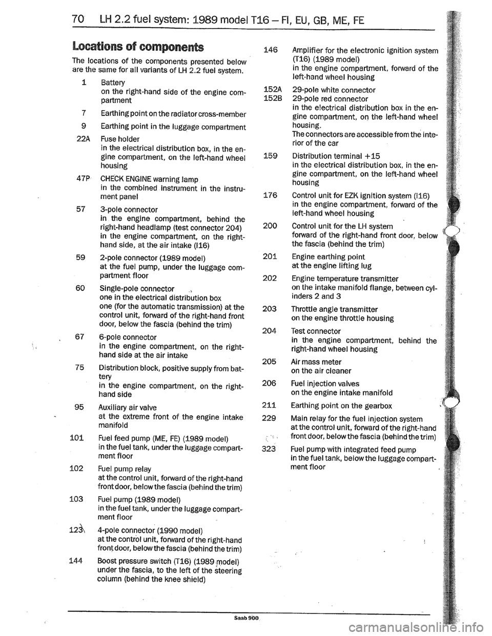 SAAB 900 1989 Manual PDF Downloaded from www.Manualslib.com manuals search engine SAAB 900 1989 Manual PDF Downloaded from www.Manualslib.com manuals search engine