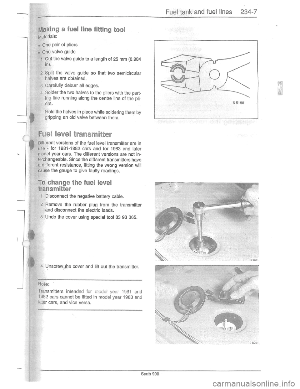 SAAB 900 1981 Service Manual Downloaded from www.Manualslib.com manuals search engine SAAB 900 1981 Service Manual Downloaded from www.Manualslib.com manuals search engine