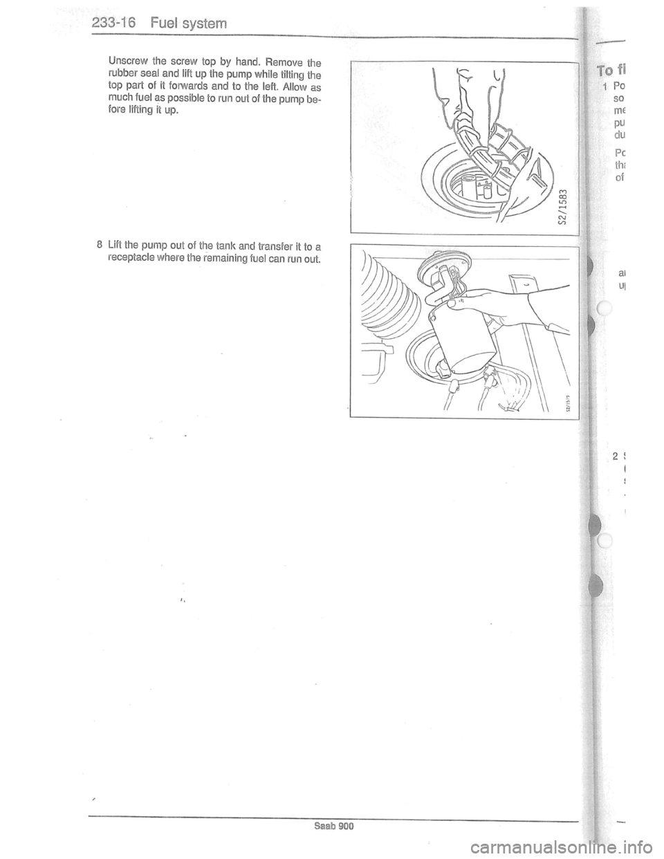 SAAB 900 1981 Owners Manual Downloaded from www.Manualslib.com manuals search engine   