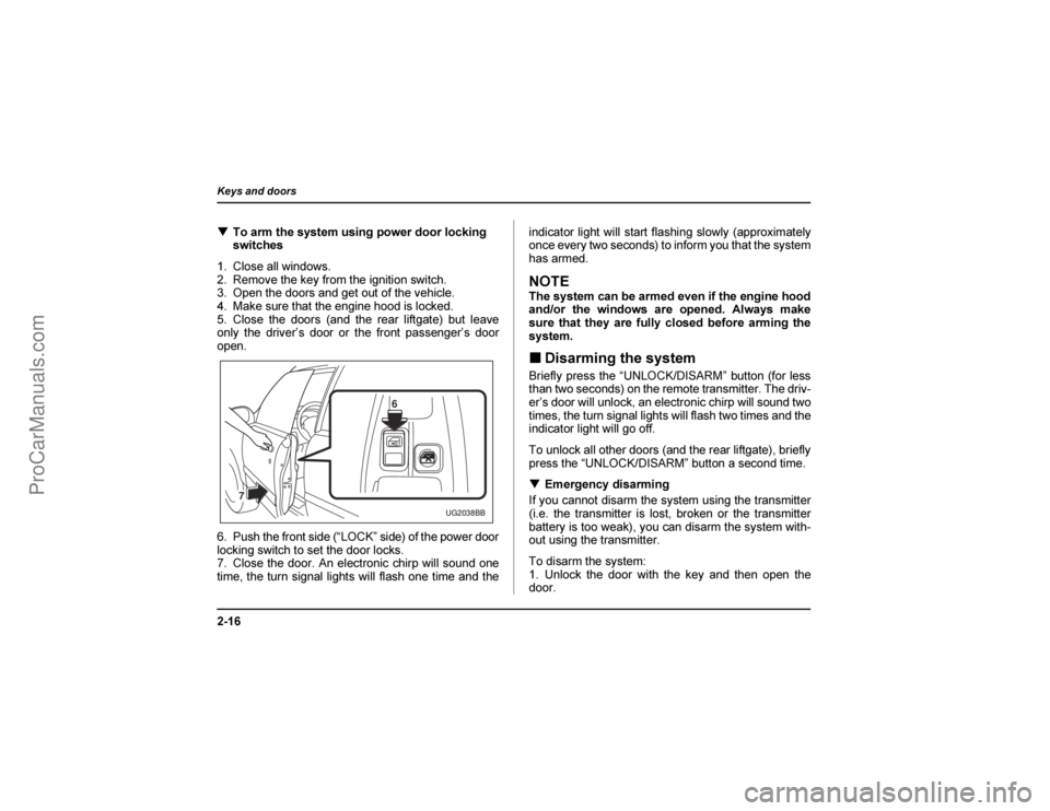 SAAB 9-2X 2005  Owners Manual /-�	
	


&				
	 		

	


3 *		
= 8

	
1 )
	
