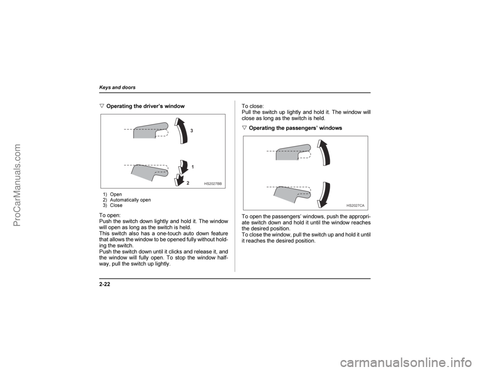 SAAB 9-2X 2005  Owners Manual �	
	


 
		6	
� "
  &


 

$	  	      
			