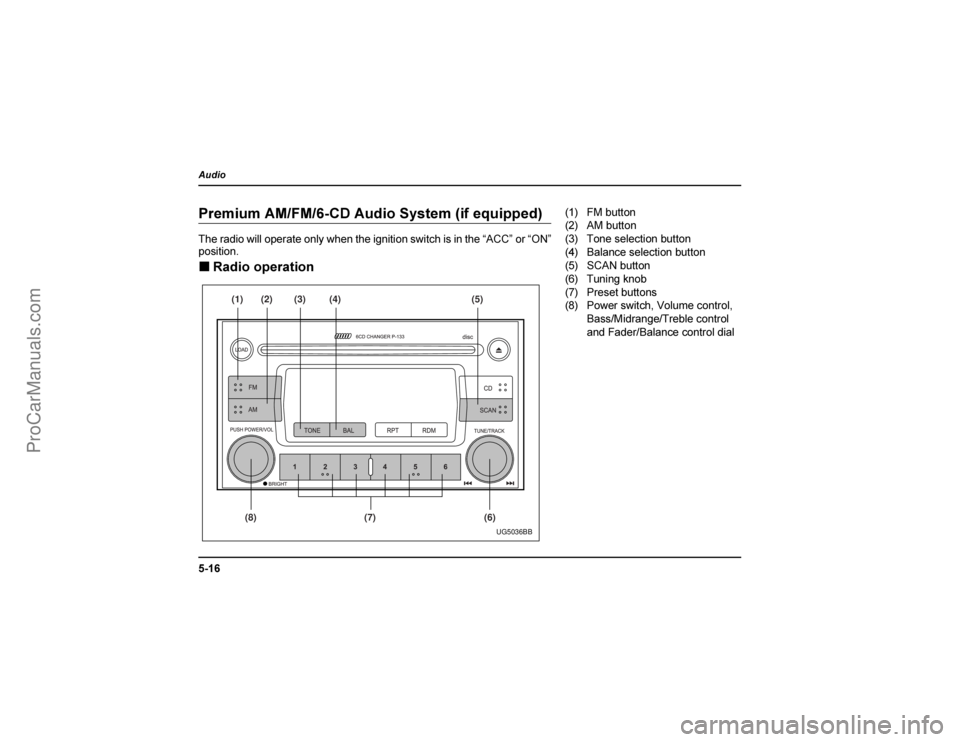 SAAB 9-2X 2005  Owners Manual :&�
	


	##&$		"
		()



		-.
-/0.


	
*	
(1)
(8) (7) (6)(2) (3) (4