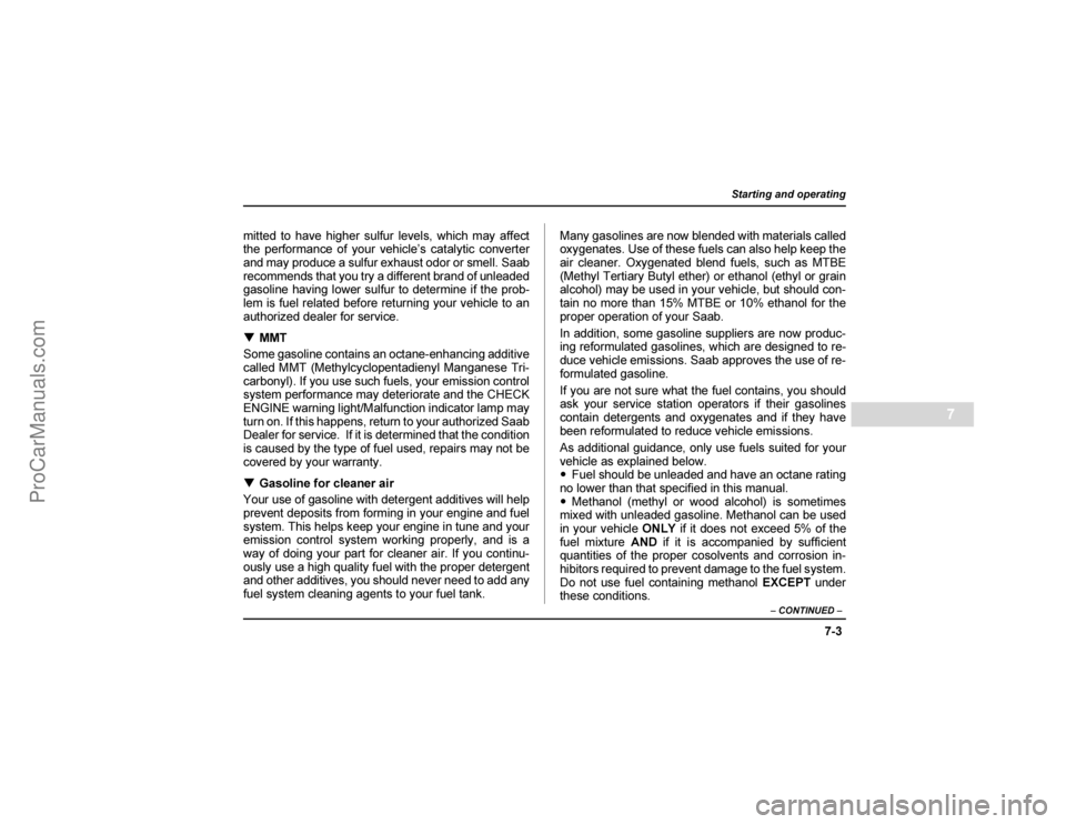 SAAB 9-2X 2005  Owners Manual %
�	

����

	


  " 
 	 	"	# 
 $ 
 
  $ "
	4 	$
 
"

$