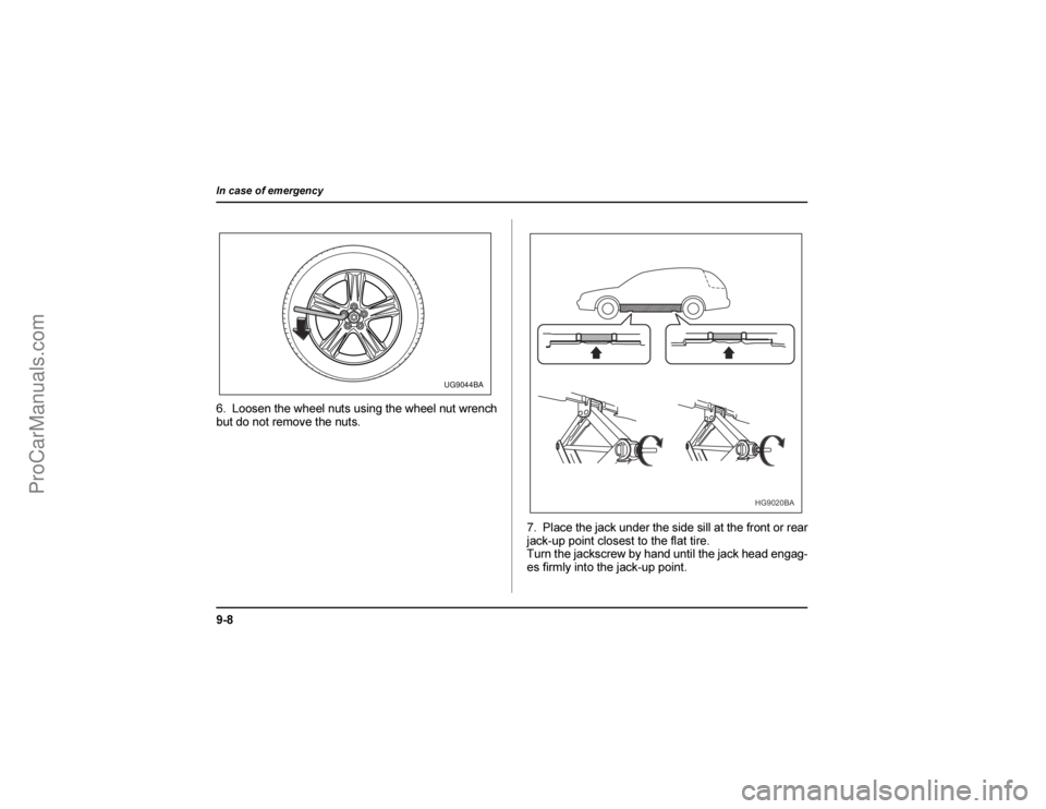 SAAB 9-2X 2005  Owners Manual 9�	

	


7 8
	

	
	




9 .5



5
