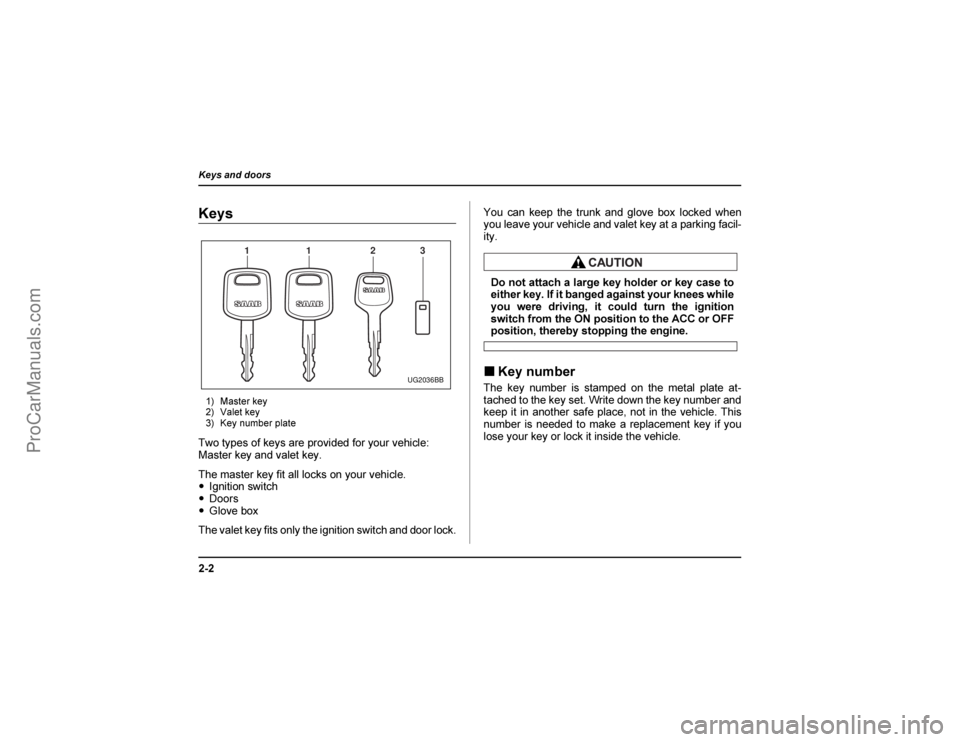 SAAB 9-2X 2005  Owners Manual �	
	


�      	� 	

 
	

 

	
	





	

	

