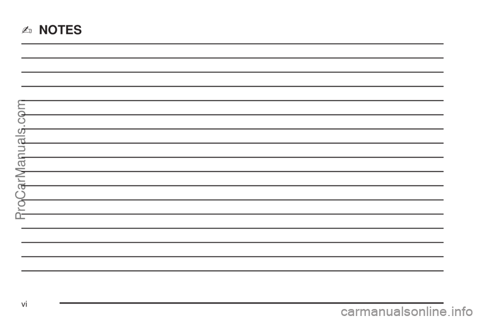 SAAB 9-7X 2006  Owners Manual ✍NOTES
vi
ProCarManuals.com 