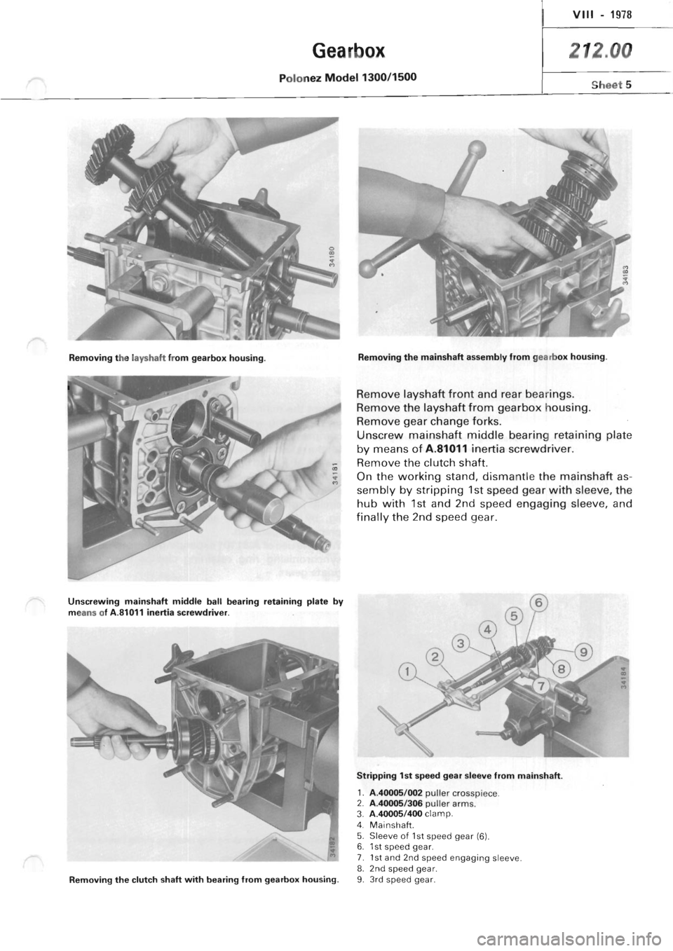 POLONEZ FSO 1300 1978 Repair Manual POLONEZ FSO 1300 1978 Repair Manual