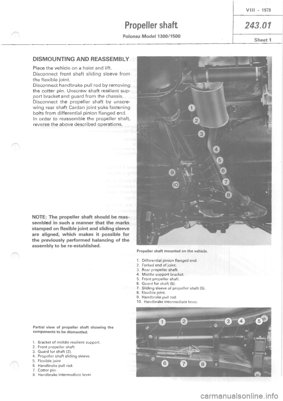 POLONEZ FSO 1300 1978 Repair Manual POLONEZ FSO 1300 1978 Repair Manual