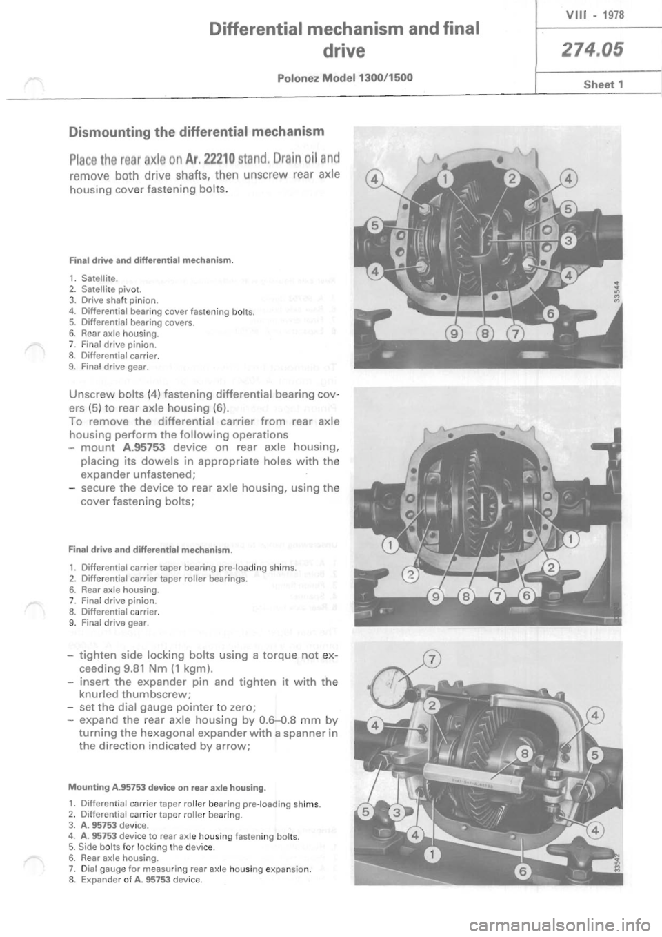 POLONEZ FSO 1300 1978 Repair Manual POLONEZ FSO 1300 1978 Repair Manual