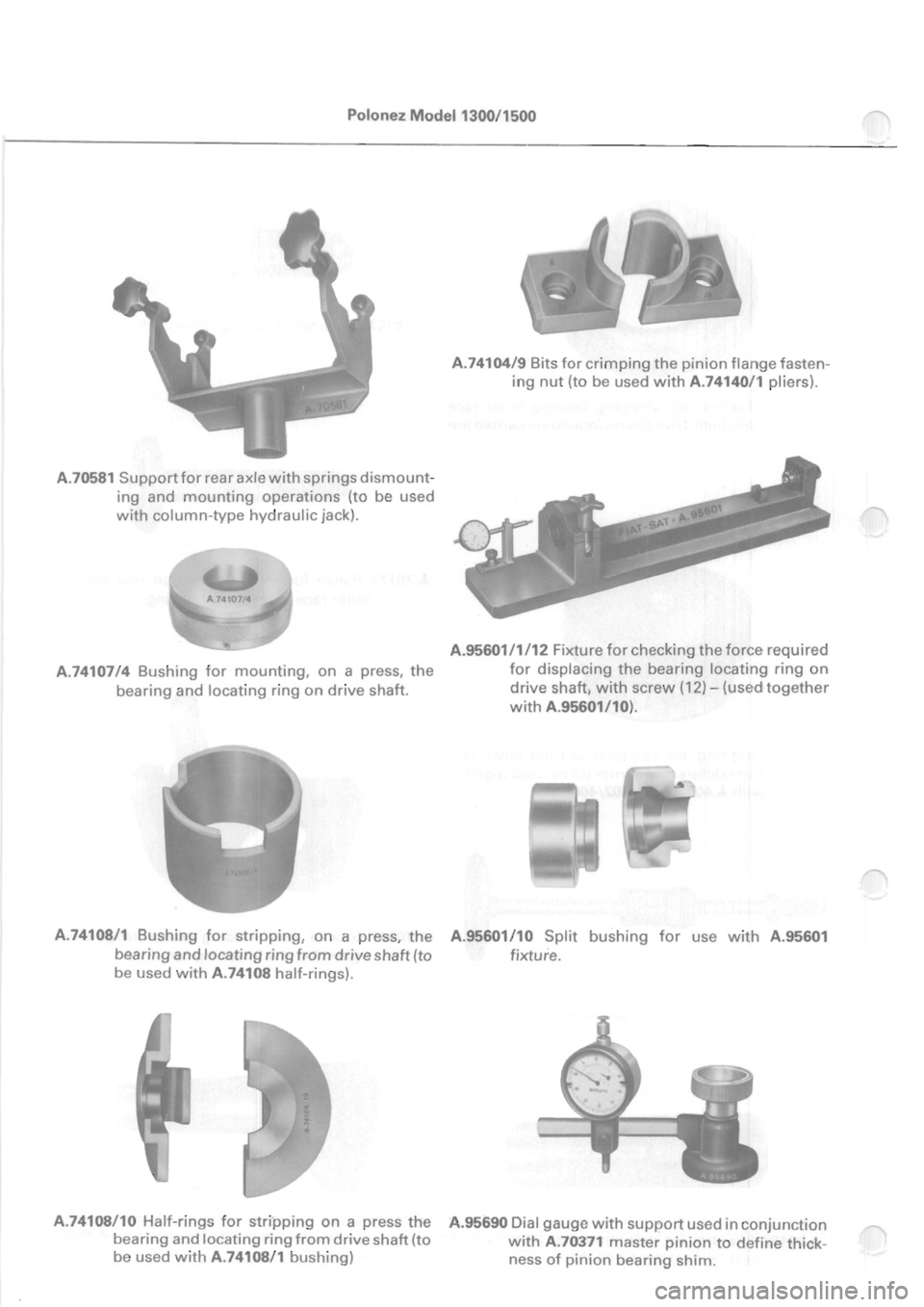 POLONEZ FSO 1300 1978 Repair Manual POLONEZ FSO 1300 1978 Repair Manual
