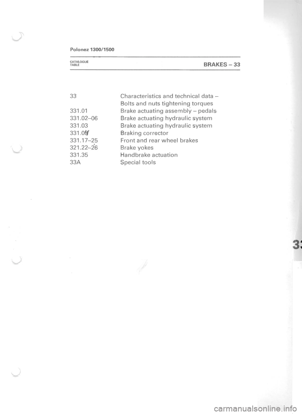 POLONEZ FSO 1300 1978 Repair Manual POLONEZ FSO 1300 1978 Repair Manual