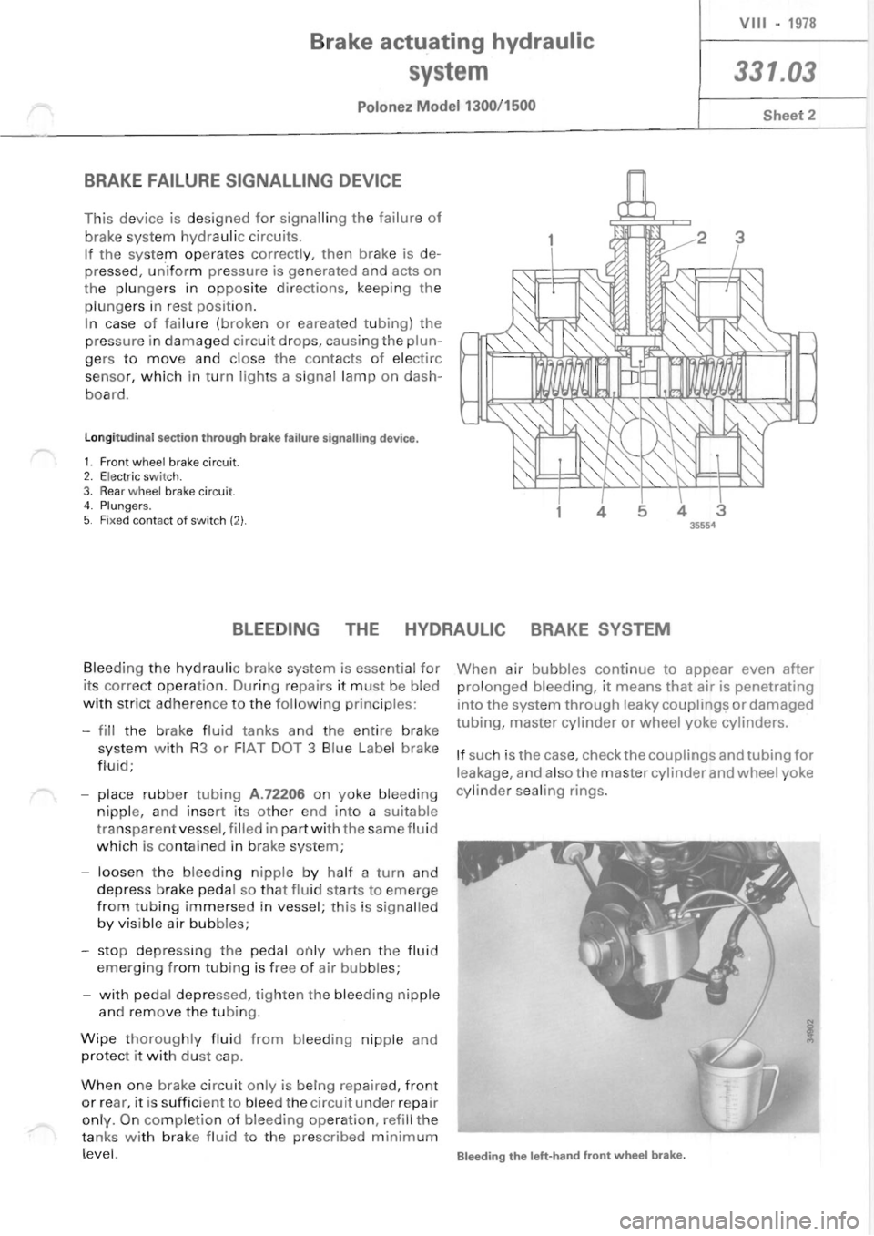 POLONEZ FSO 1300 1978  Repair Manual 