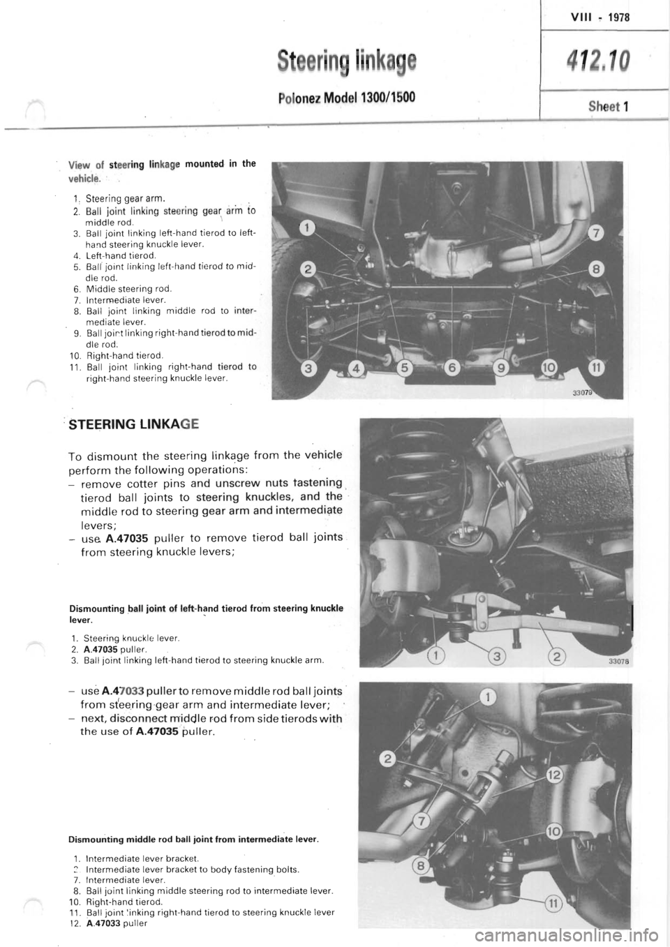 POLONEZ FSO 1300 1978 Repair Manual POLONEZ FSO 1300 1978 Repair Manual