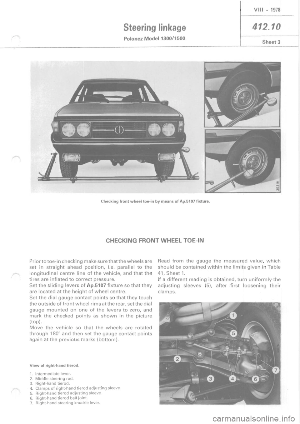 POLONEZ FSO 1300 1978 Repair Manual POLONEZ FSO 1300 1978 Repair Manual