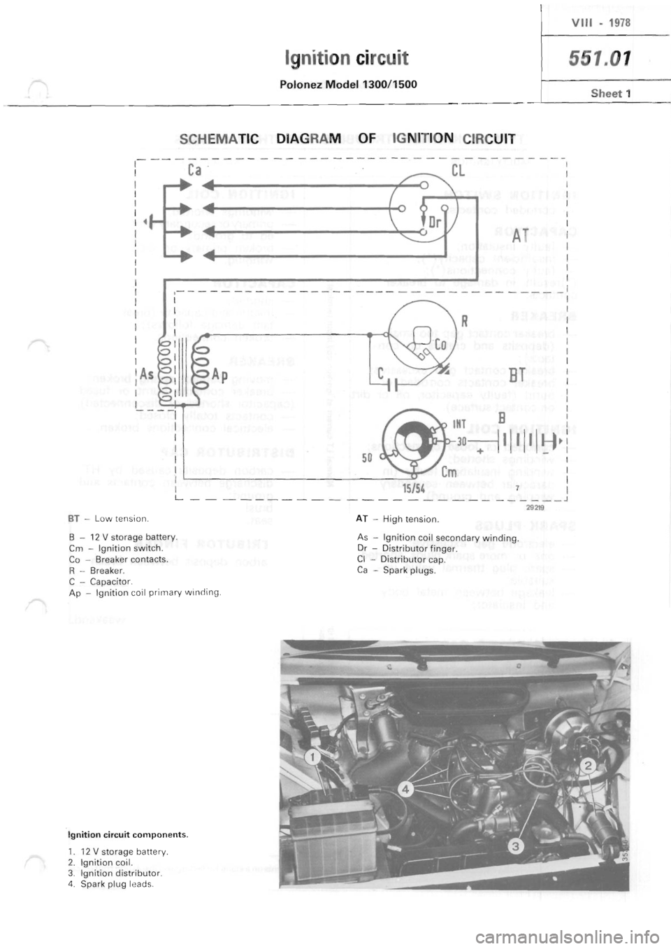 POLONEZ FSO 1300 1978  Repair Manual 