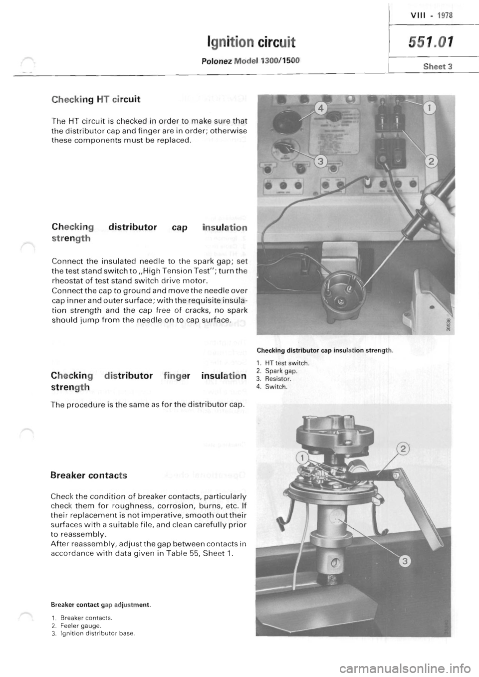 POLONEZ FSO 1300 1978  Repair Manual 