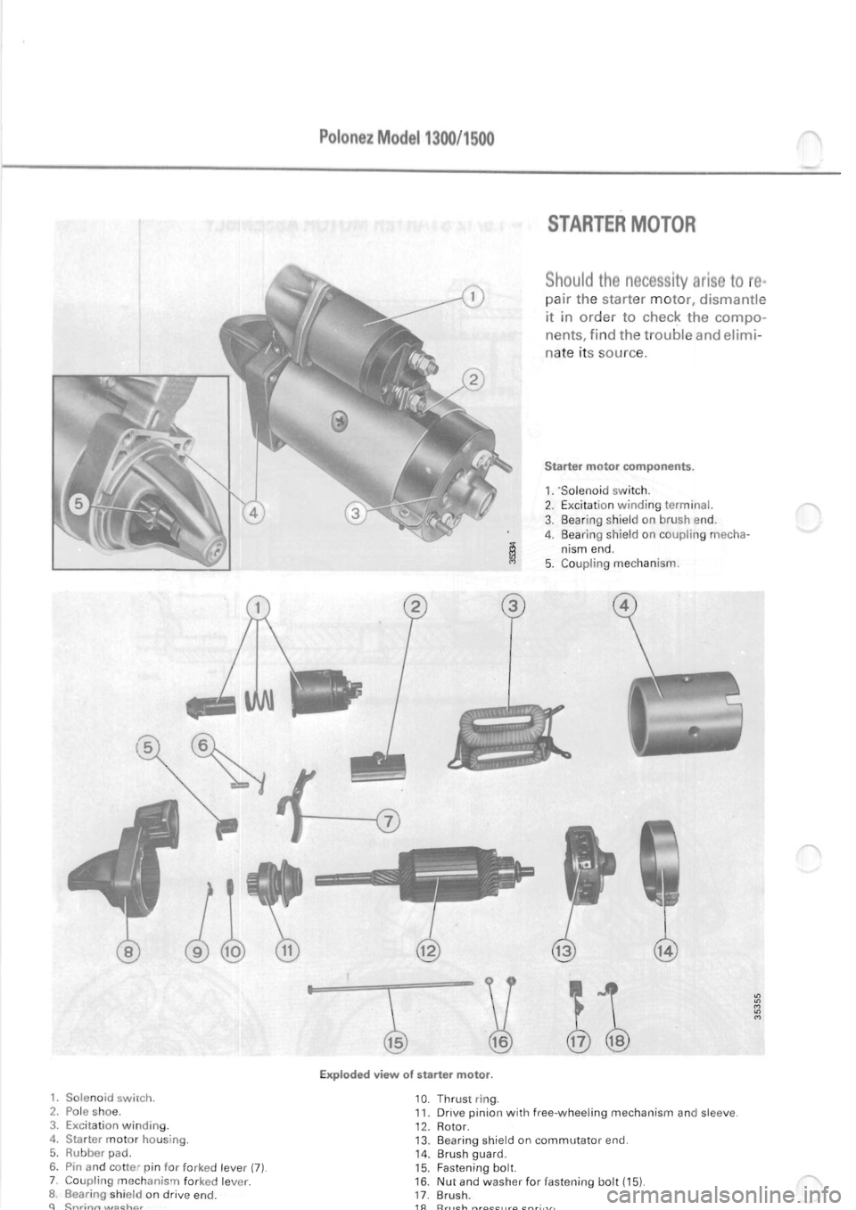 POLONEZ FSO 1300 1978  Repair Manual 