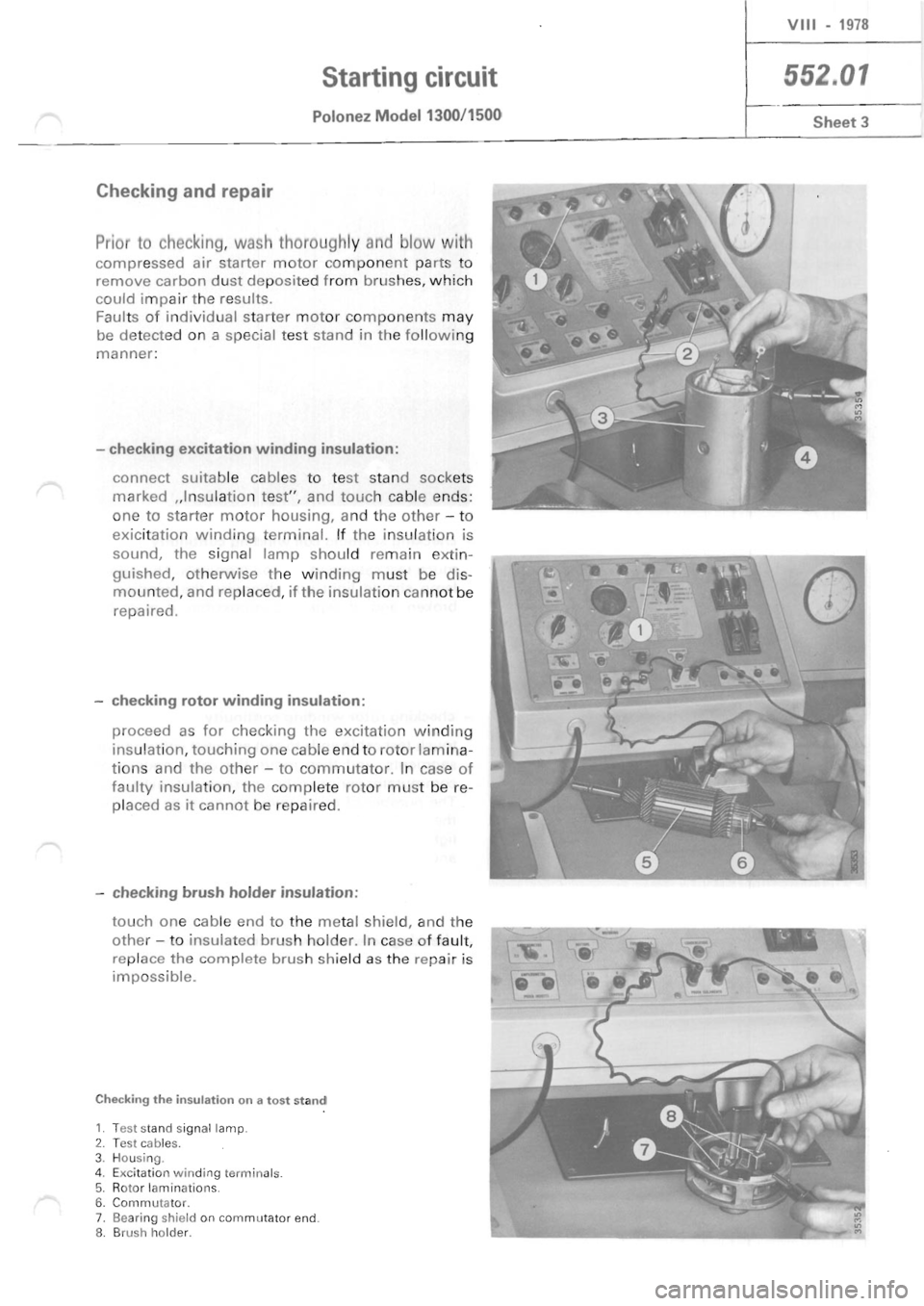 POLONEZ FSO 1300 1978  Repair Manual 